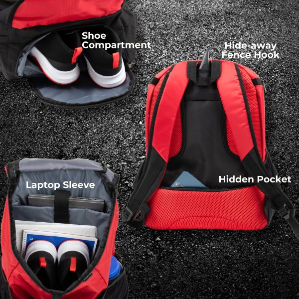Athletico Streetball Basketball Backpack - Image 9